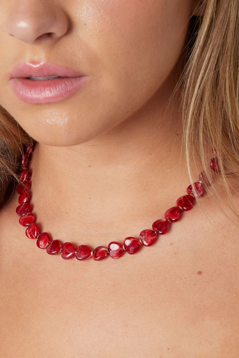 Acryl Perlen Halsketten Perlen Täglich frauen schmuck Bild3